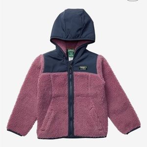 LL Bean kids’ Sherpa fleece hooded jacket